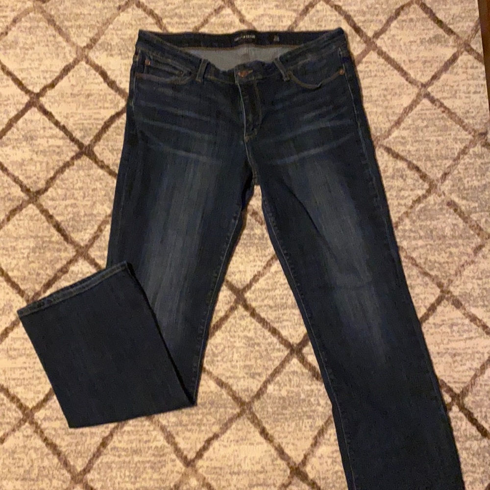 Lucky Brand dark wash boot cut jeans